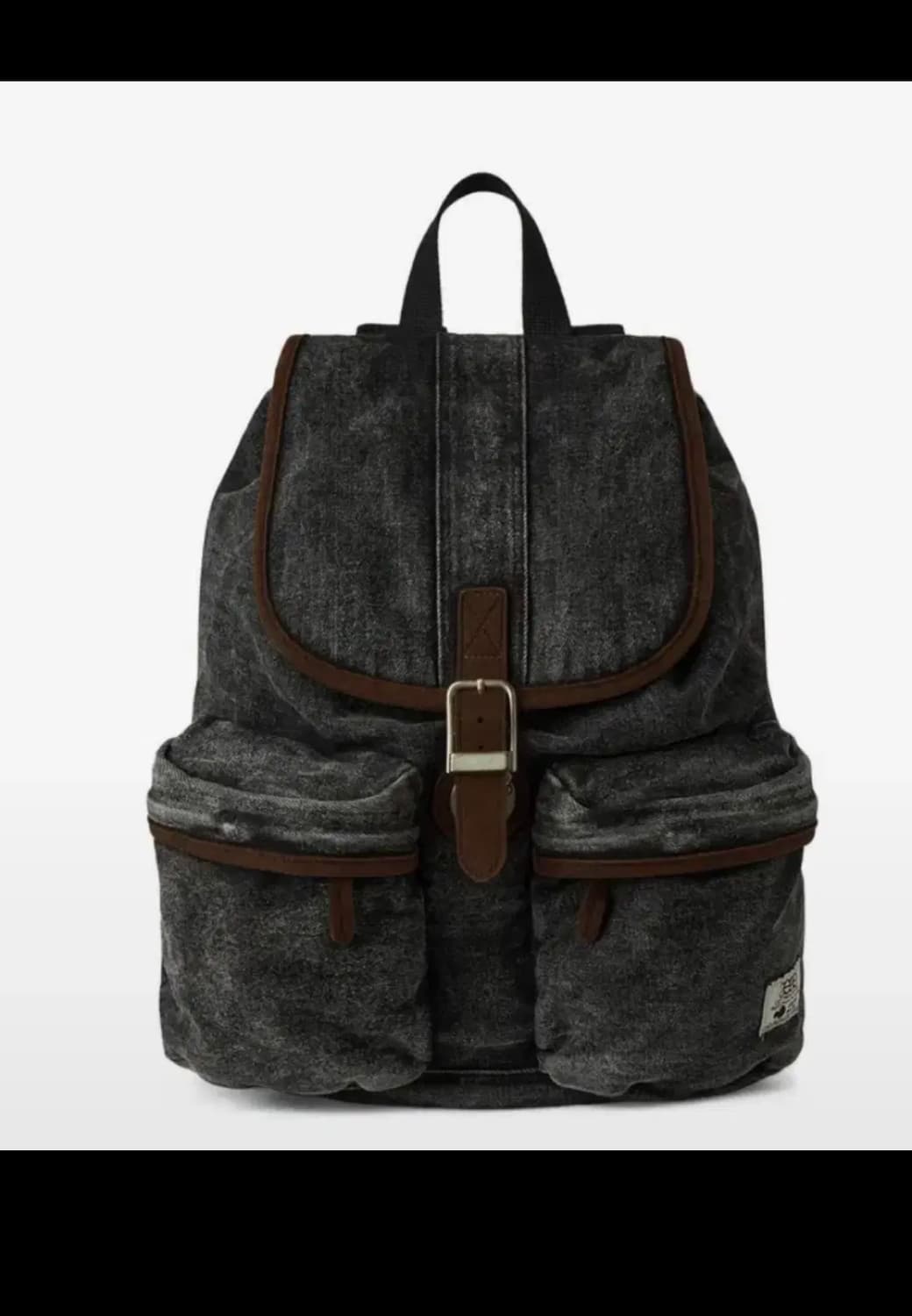 Aeae 에이이에이이 데님 빈티지 백팩 블랙 상품이미지1