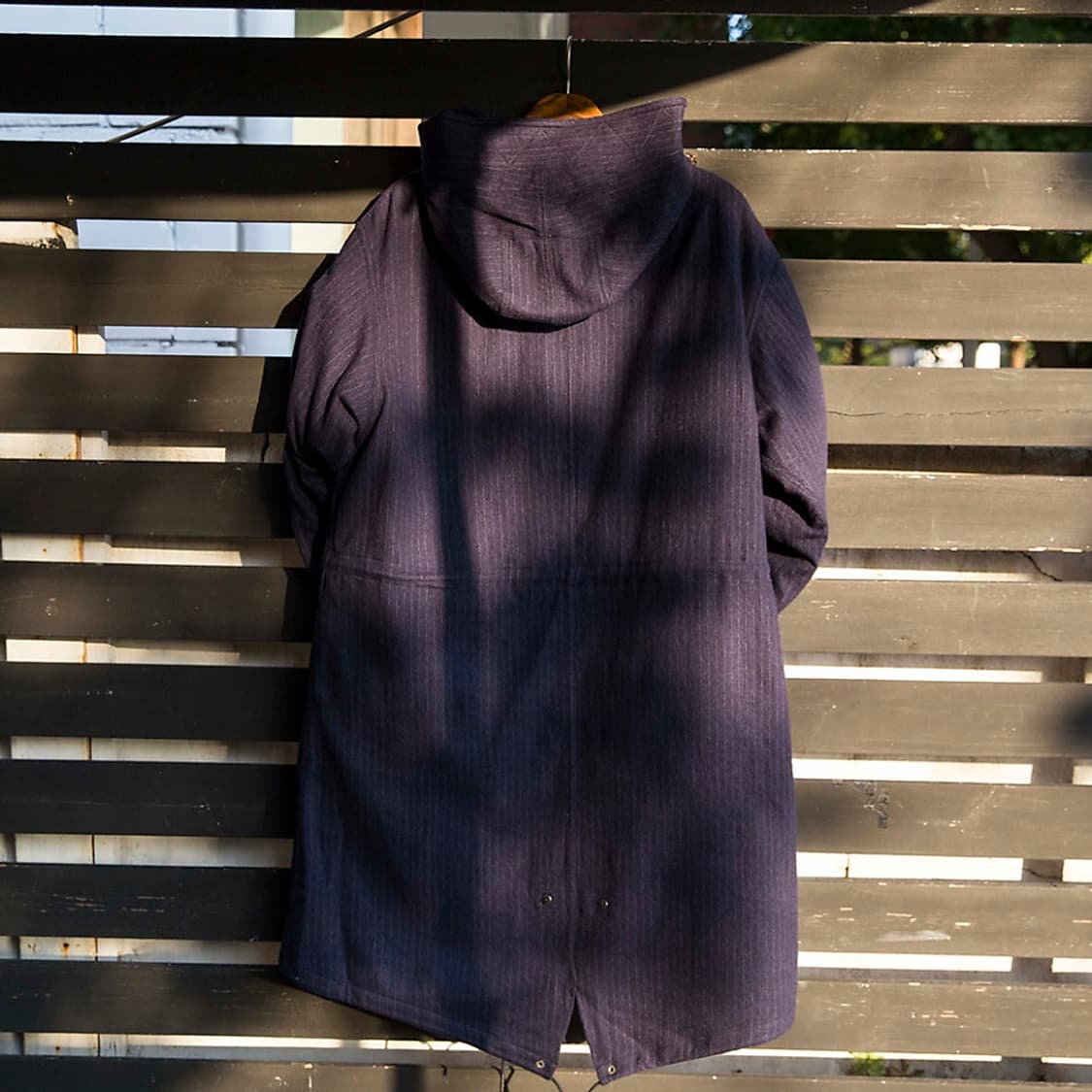 [M] 이스트로그 울 피쉬테일 파카 네이비스트라이프 상품이미지3