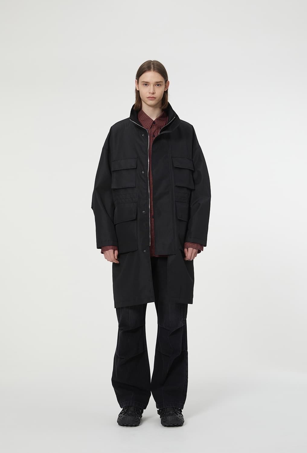 일꼬르소 ILCORSO 포켓 디테일 롱 야상 자켓 상품이미지1