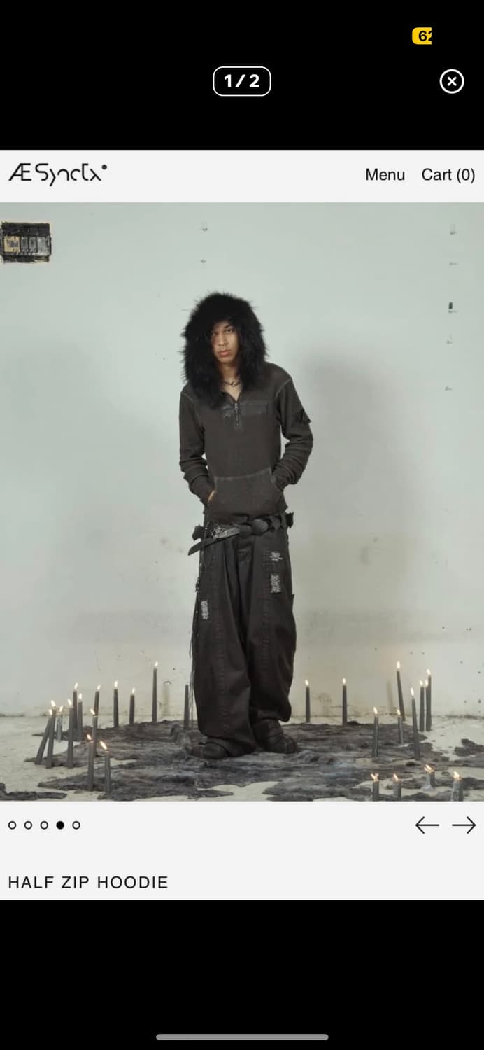 Aesynctx 하프 집 후디 구매원합니다ㅠ!! 상품이미지1