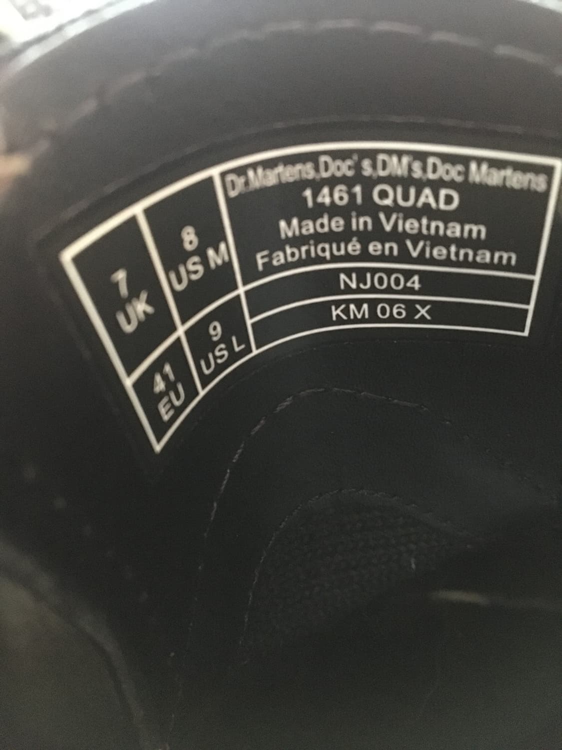 1461 쿼드 블랙 폴리시드 스무스 / 25567001 상품이미지8