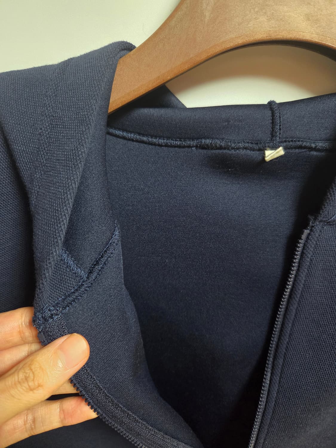 무인양품 무지 LABO 후드집업 네이비 L-XL 상품이미지4