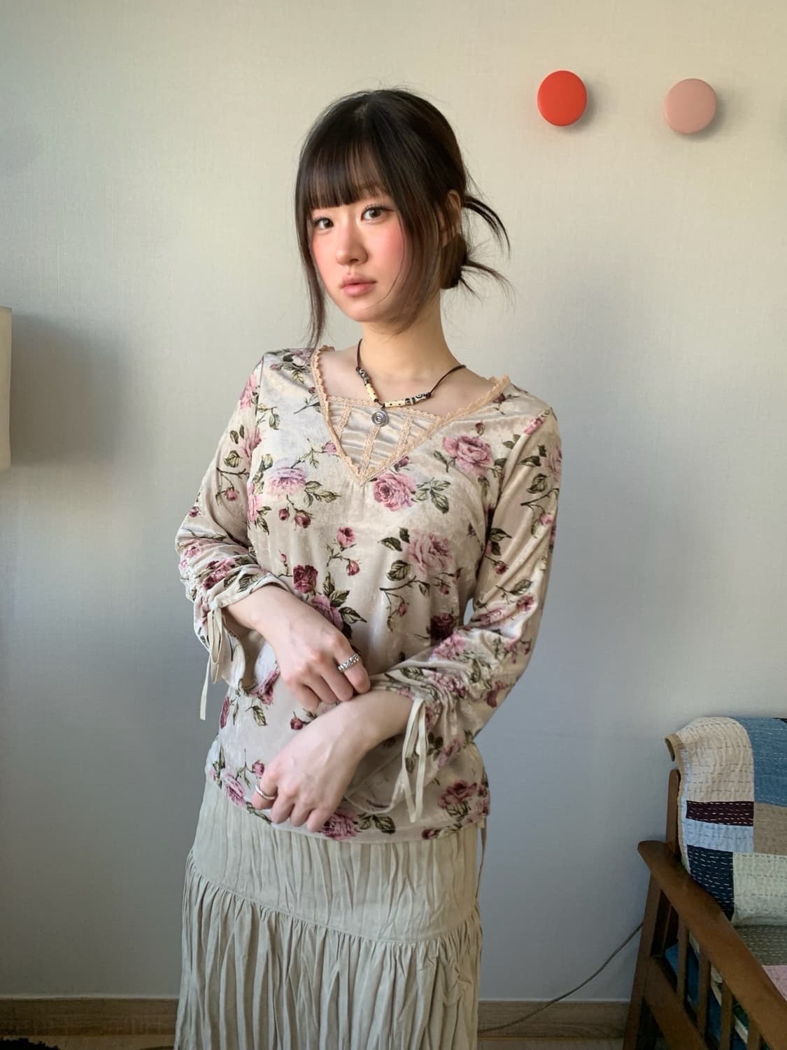 ethnic rose blouse 상품이미지1