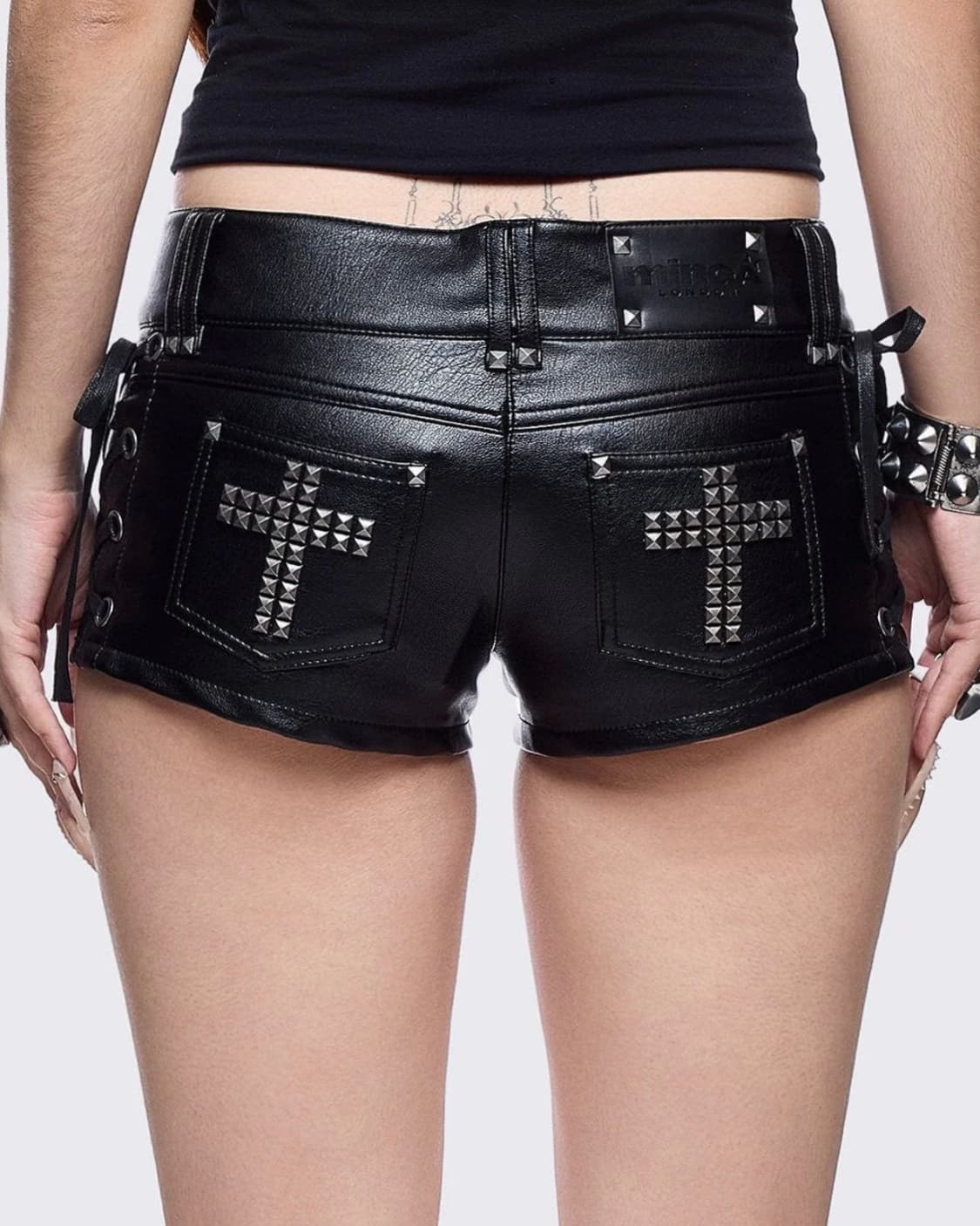 Minga London SAVAGE MINI LEATHER SHORTS 상품이미지3