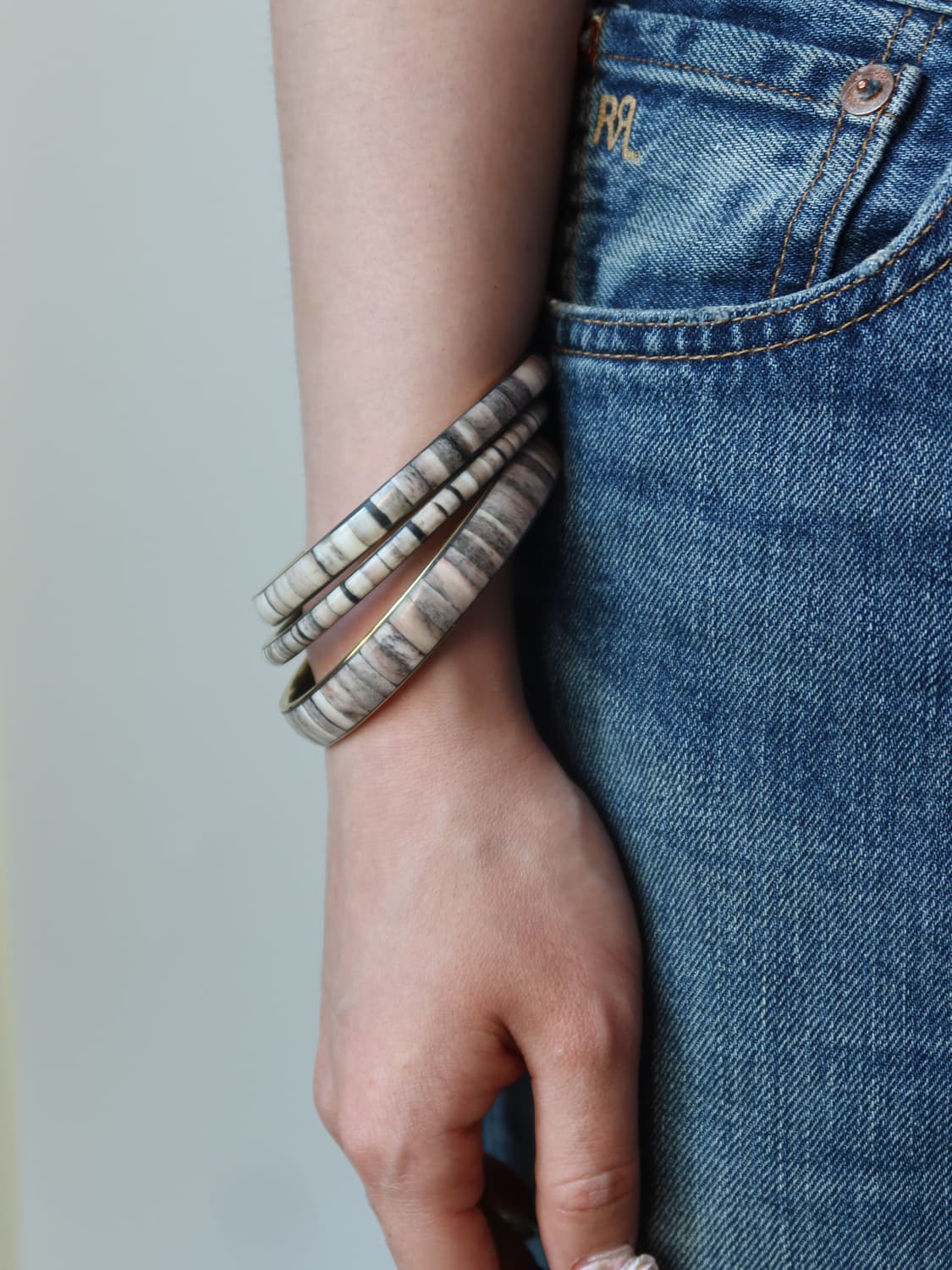 grey marble stripe bangle set 상품이미지2