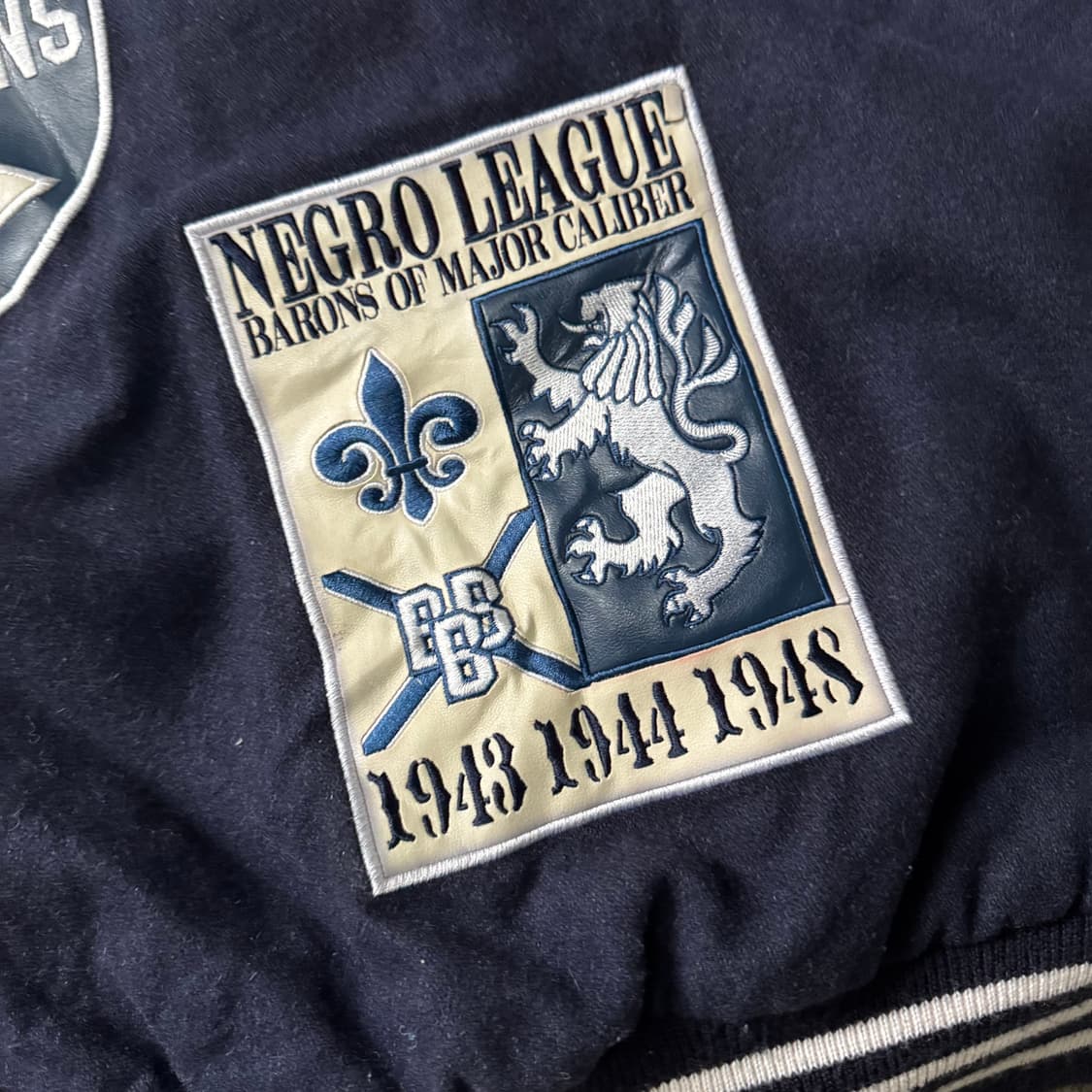 [XXL~XXXL] Negro Baseball 울 바시티 자켓 상품이미지7