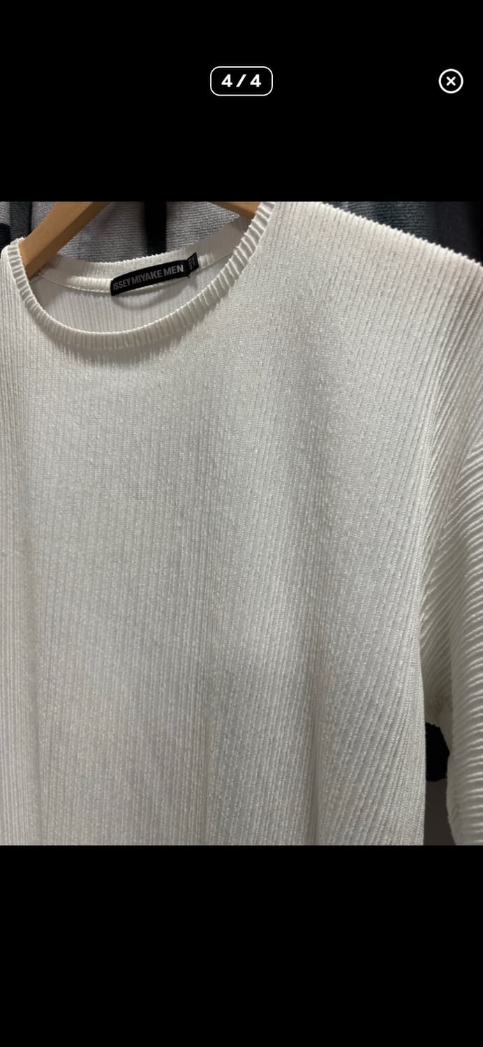 이세이미야케 반팔 니트 플리츠 티셔츠 상품이미지4