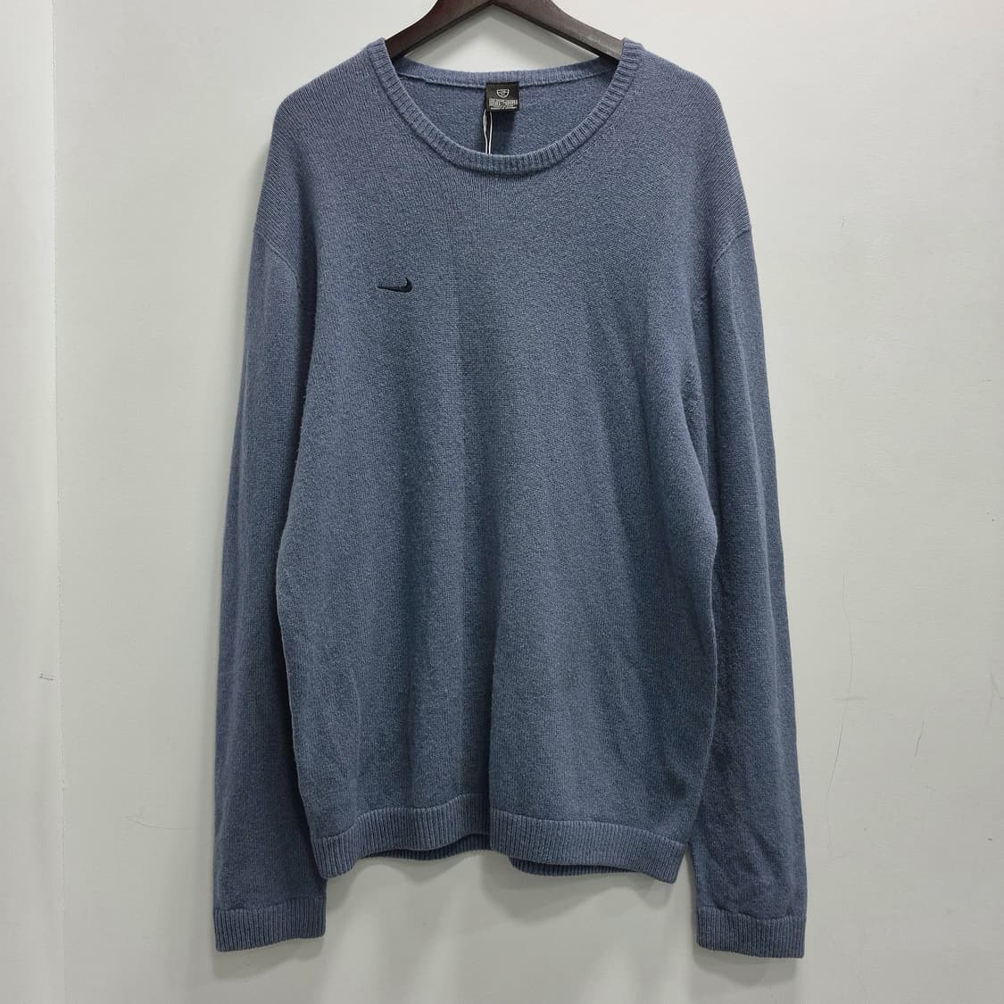 소라색 나이키 스몰 스우시 니트 XL 상품이미지1