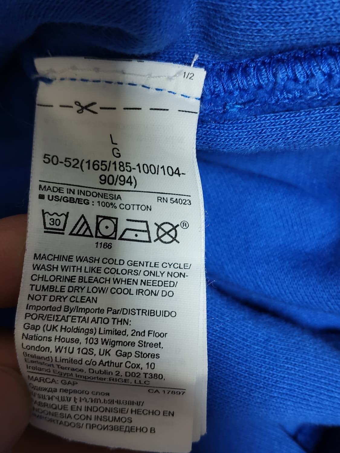 이지갭 퍼펙트 후디 블루L 상품이미지3