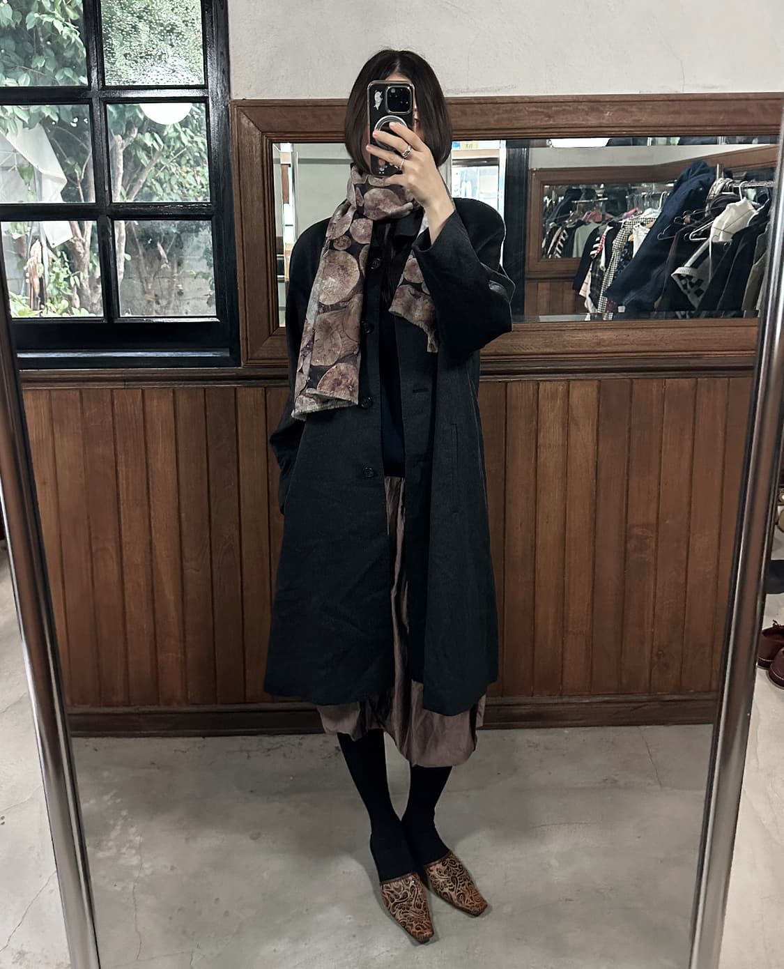 PAUL SMITH wood print virgin wool muffle 상품이미지5