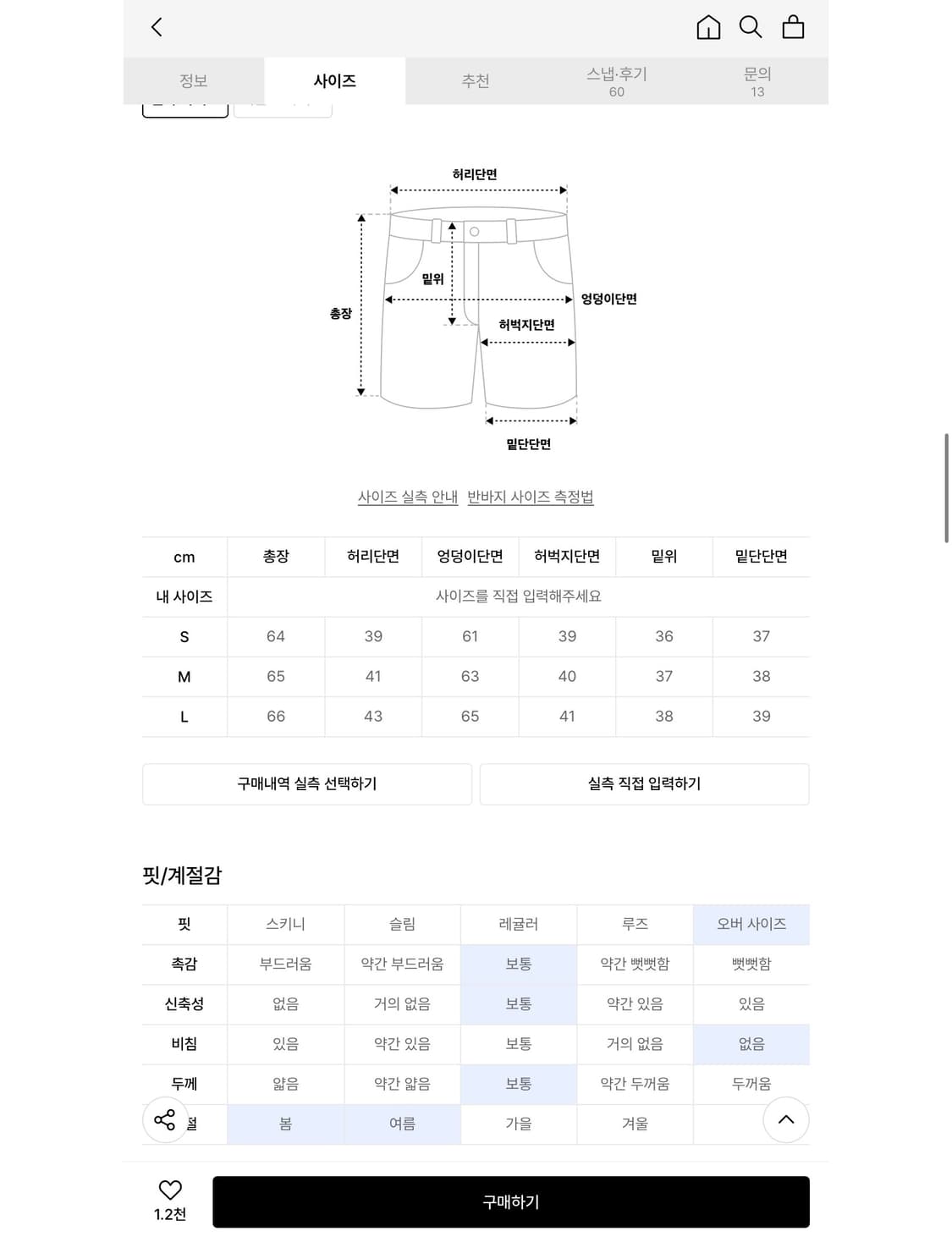 애비뉴 데님팬츠 (생지) 상품이미지2