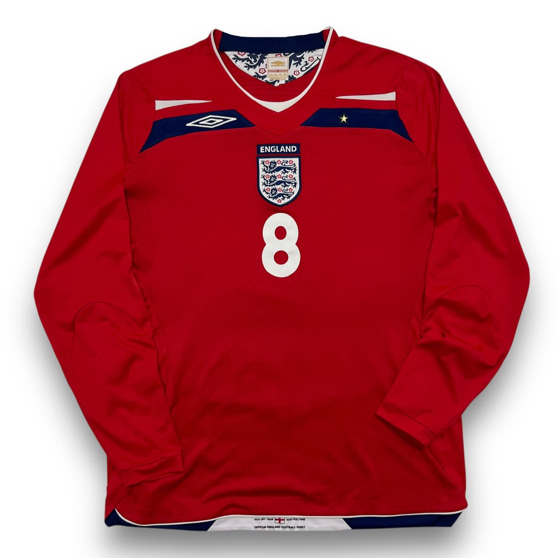 Umbro 2008-10 England Away Long Shirt 상품이미지1