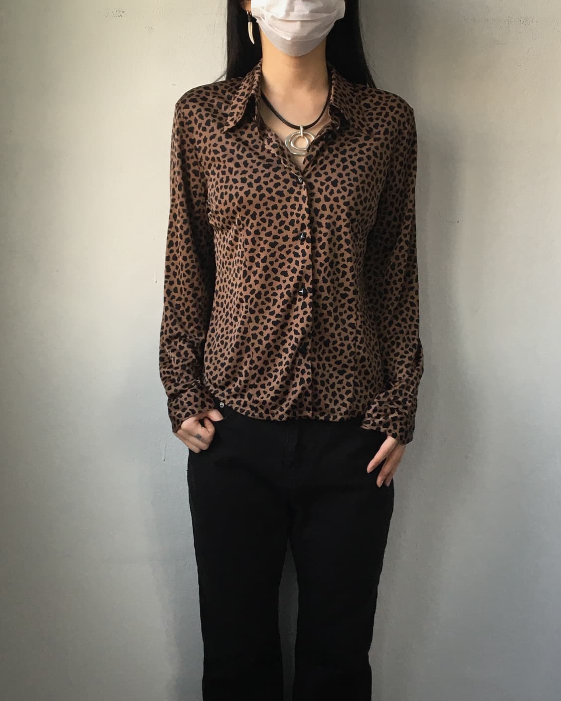 Animal pattern blouse 상품이미지4