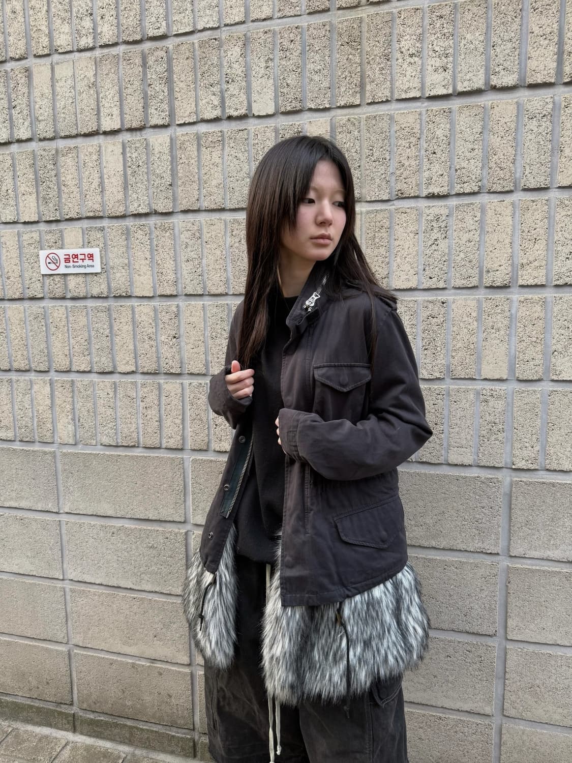 미하라 야스히로 퍼 디테일 자켓 상품이미지5