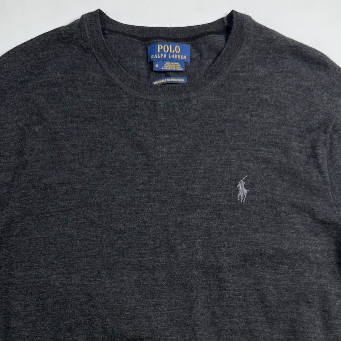 폴로 랄프로렌 메리노 울 챠콜 니트  상품이미지2