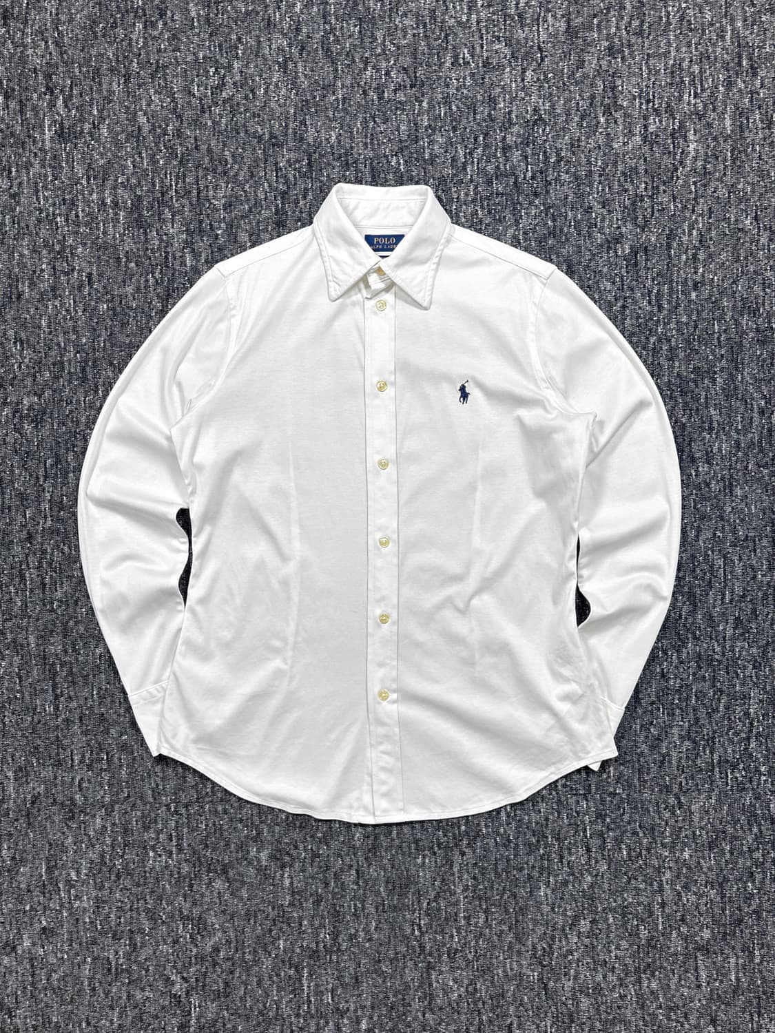 폴로 화이트 니트 드레스 셔츠 상품이미지3