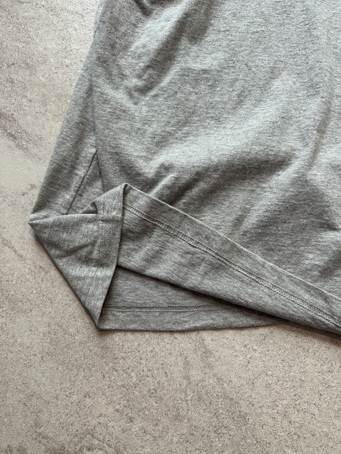 테켓 플랜 롱슬리브 티셔츠 멜란지 그레이 L 상품이미지5