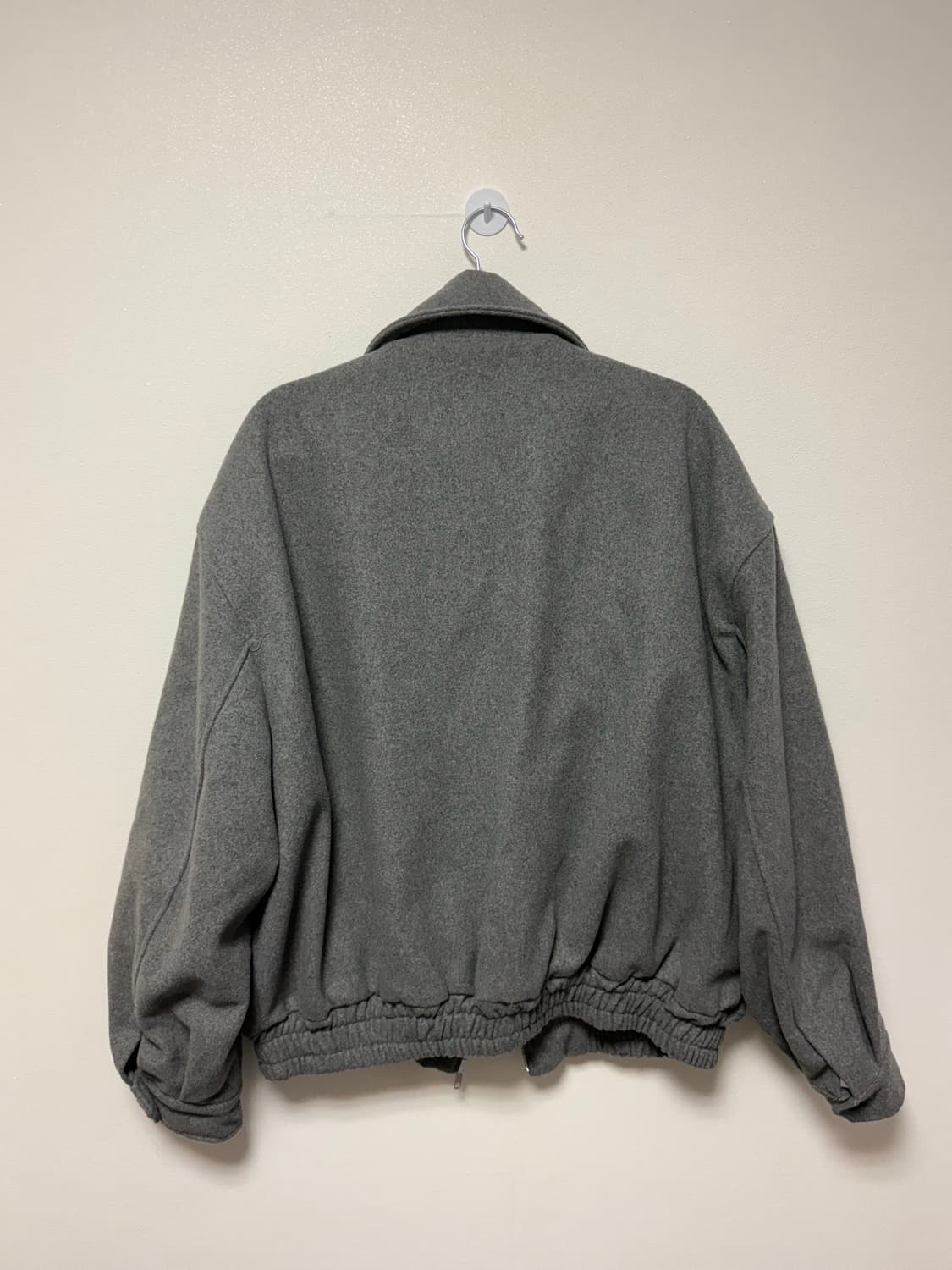 엠오오 빅카라 울 블루종 다크 그레이 상품이미지2