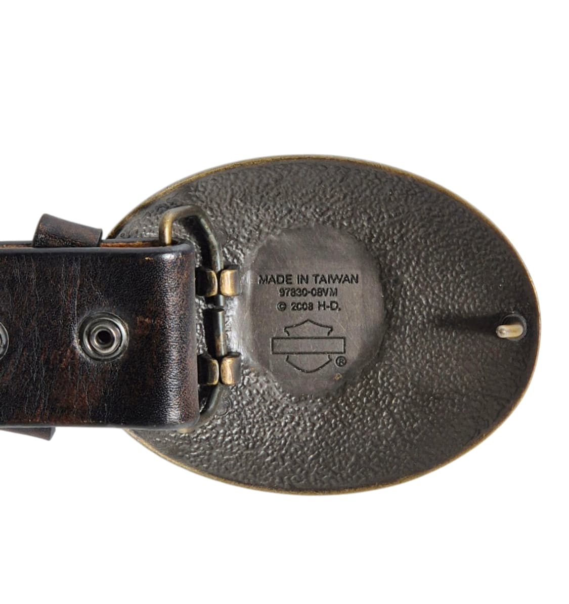 HD) 할리 데이비슨 스컬 로고 레더 벨트 상품이미지6