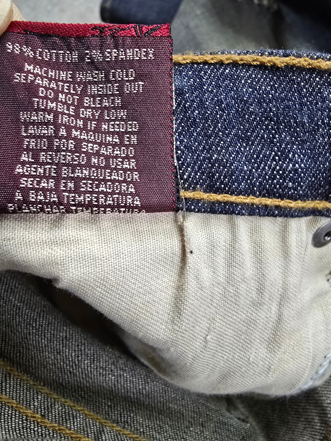 네오블루 데미지 워싱 데님 청바지 (1671) 상품이미지6