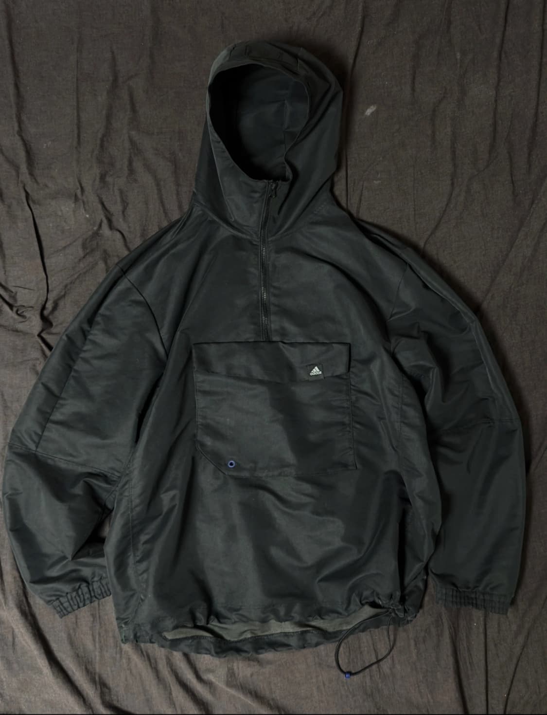 아디다스 블랙 M ANORAK 아노락 후드 자켓  상품이미지1