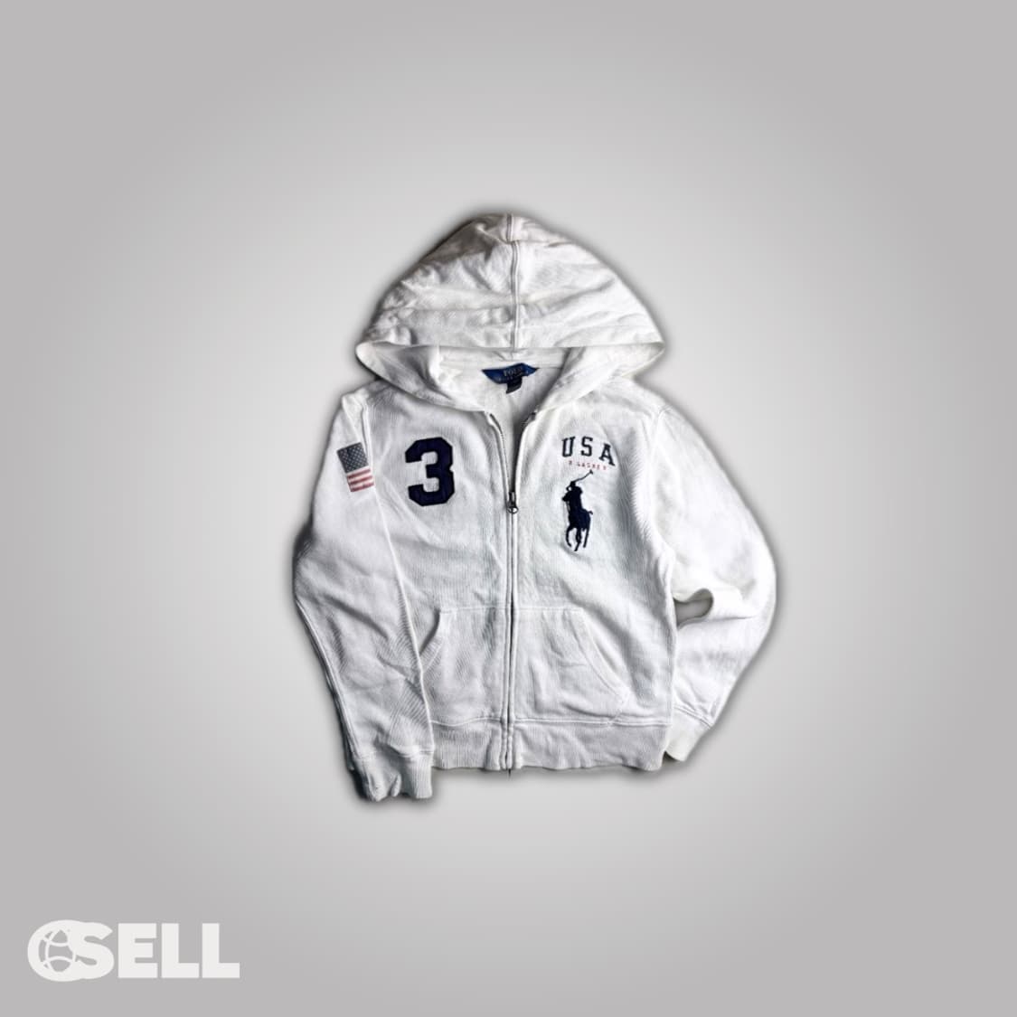 폴로 성조기 후드집업 상품이미지1