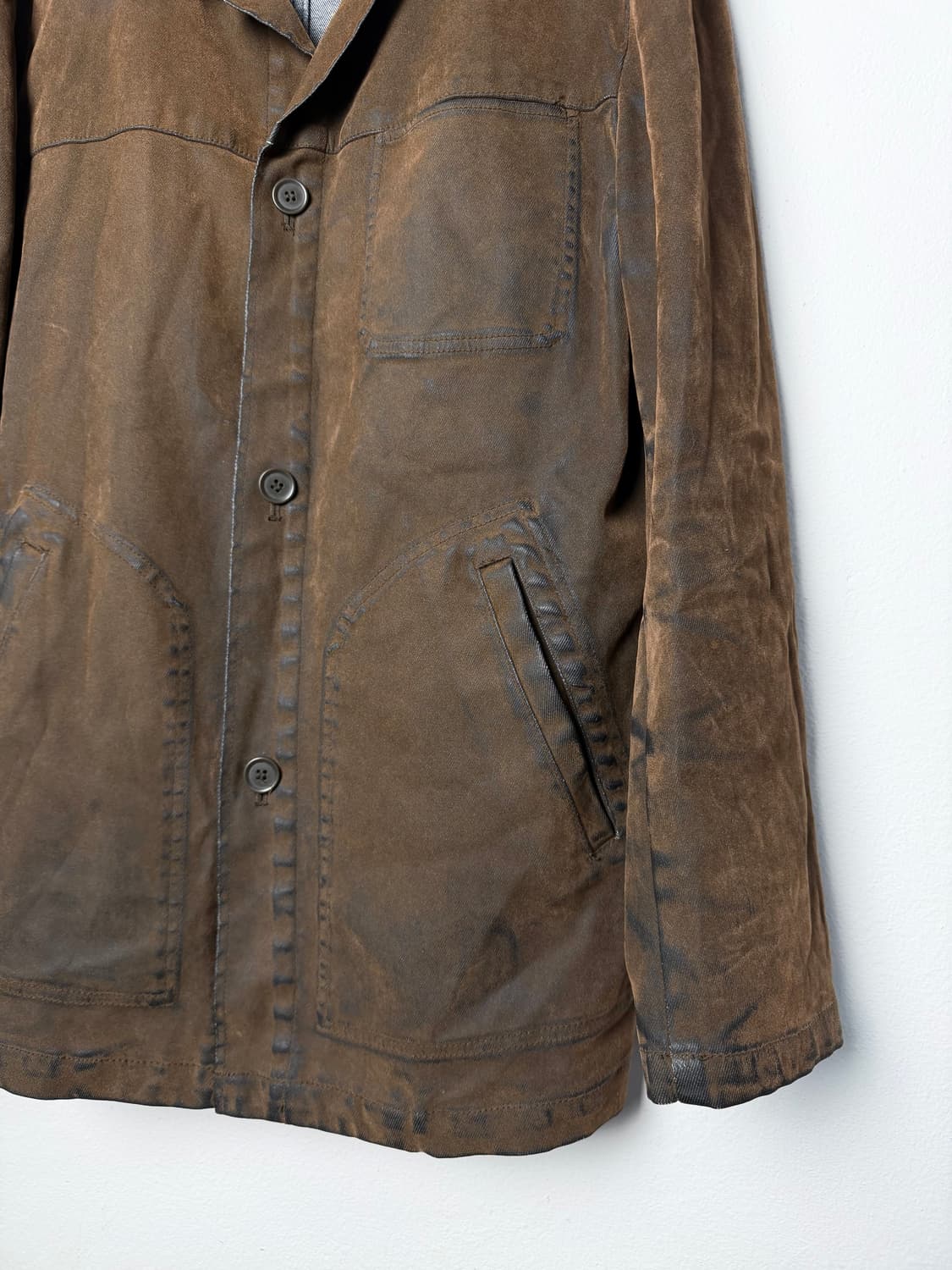 BAFFY 레이온 코티드 데님 자켓 상품이미지2