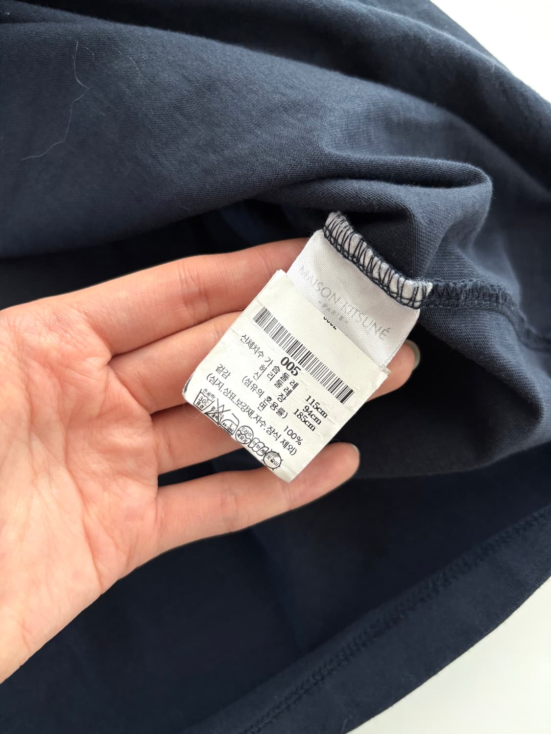 Maison Kitsune 메종키츠네 블랙컬러 폭스헤드 패치 반팔티셔츠 상품이미지7