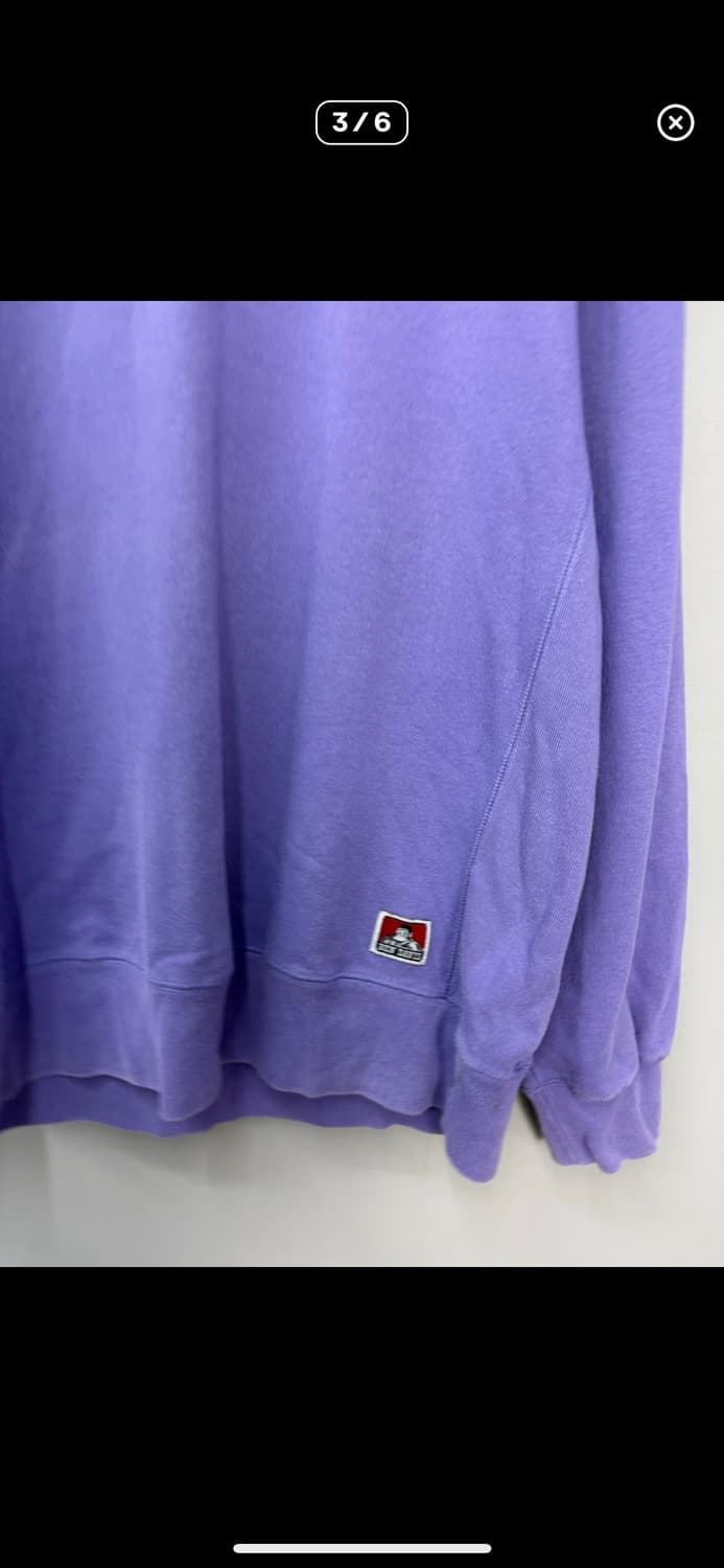 벤데이비스 로고 퍼플 맨투맨 H1154 상품이미지3