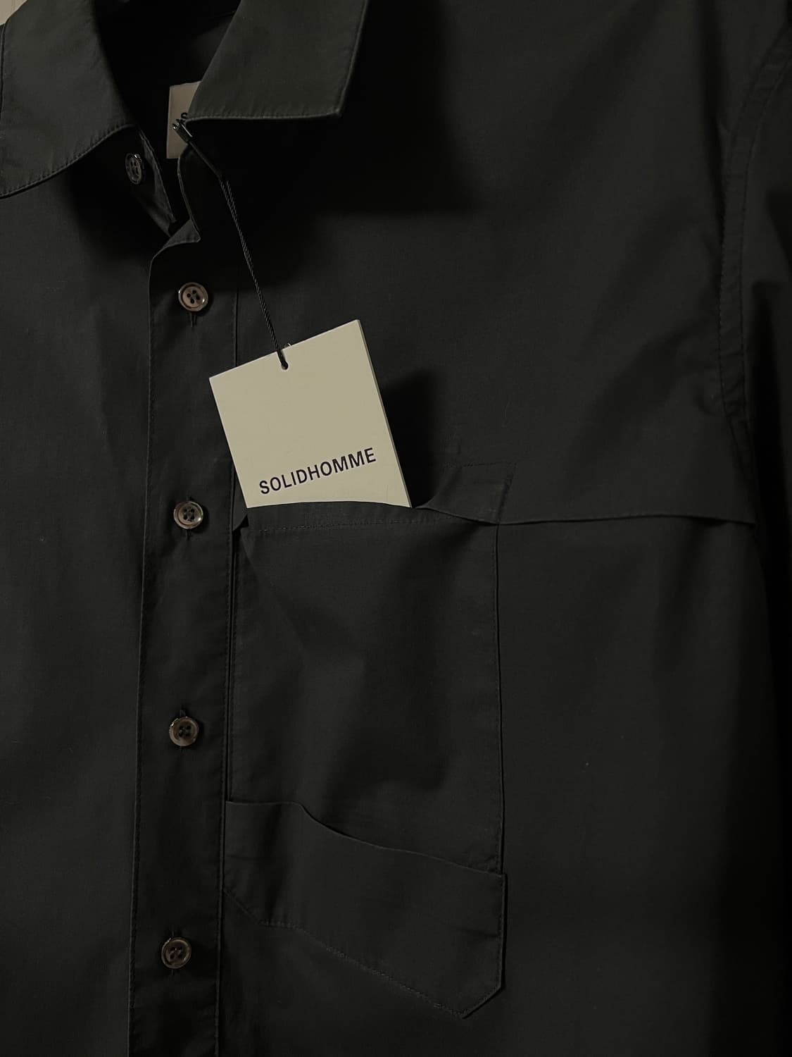 솔리드옴므 블랙 셔츠 95 새제품 상품이미지7