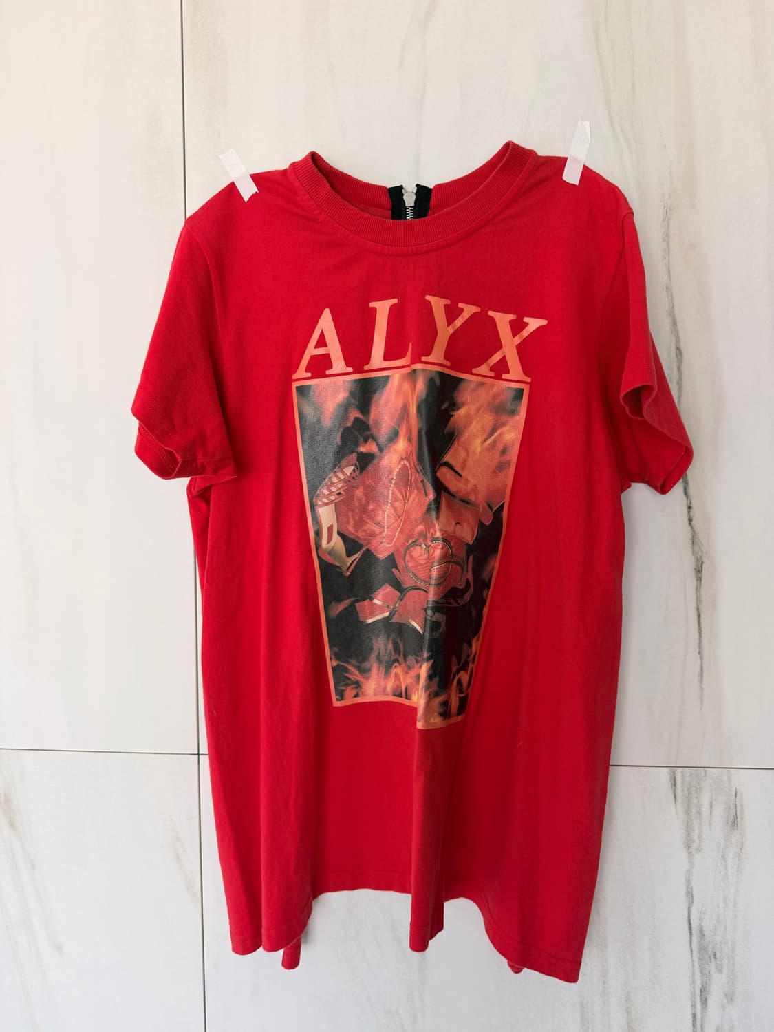 ALYX 레드 오픈백 반팔티 상품이미지3