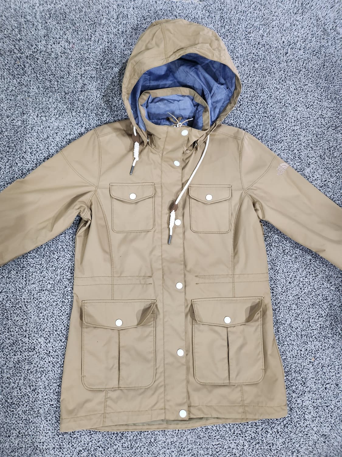 노스페이스 베이지 후드 자켓 상품이미지1