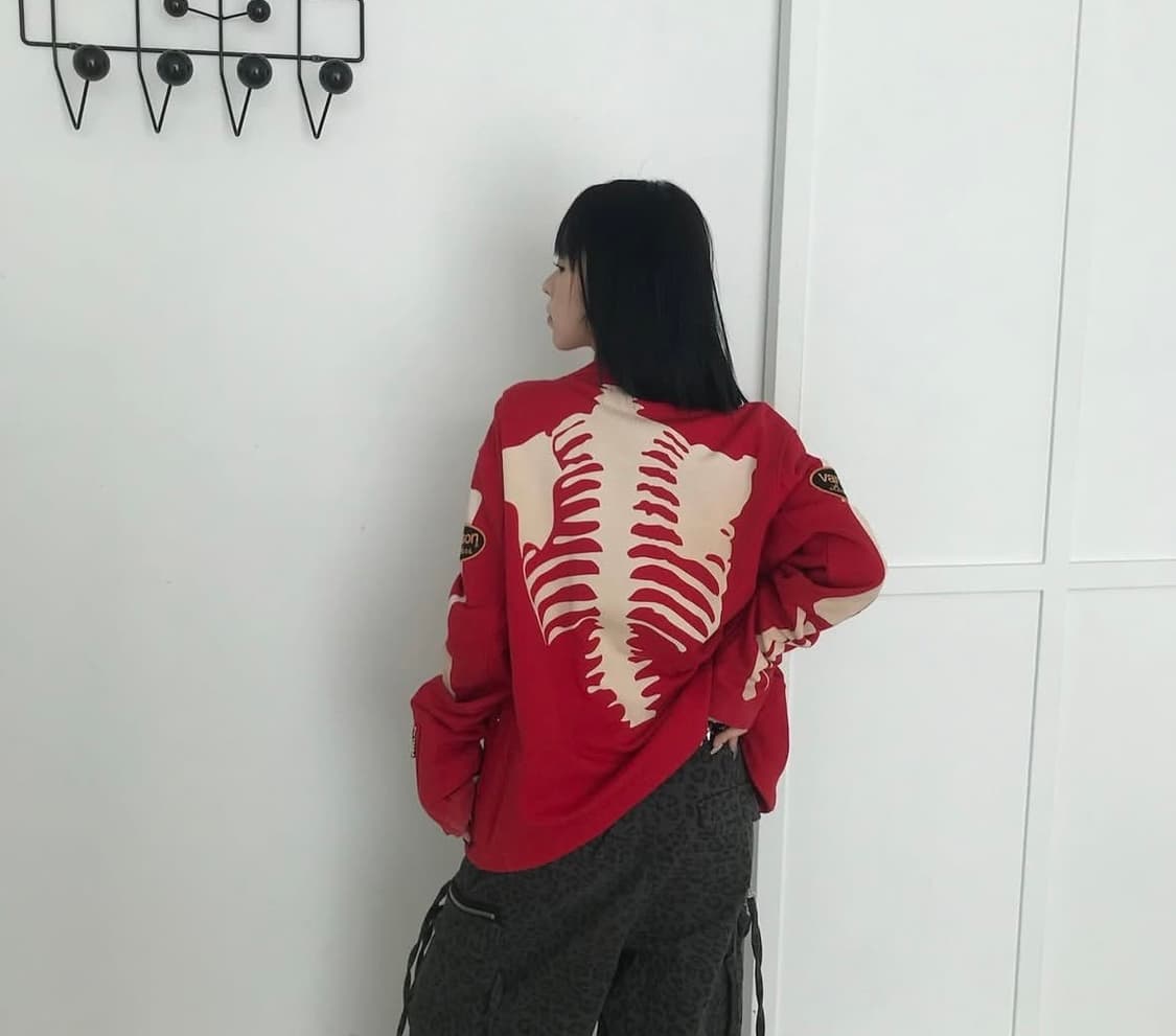 벤슨 레드 본 스켈레톤 집업 상품이미지5