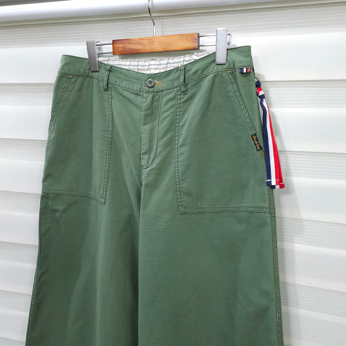 SLOWALK COAST 와이드 퍼티그 크롭팬츠- 우먼L 상품이미지2