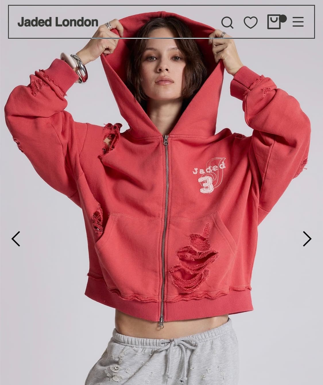 Jaded london 후드집업 상품이미지1