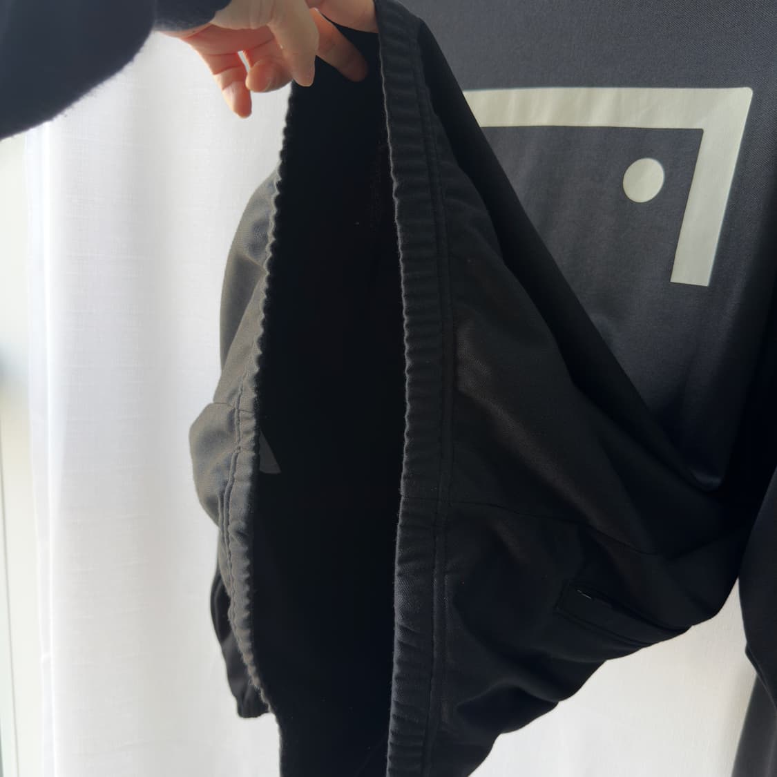 골스튜디오 로고 와펜 집업 자켓 블랙 XL 상품이미지9