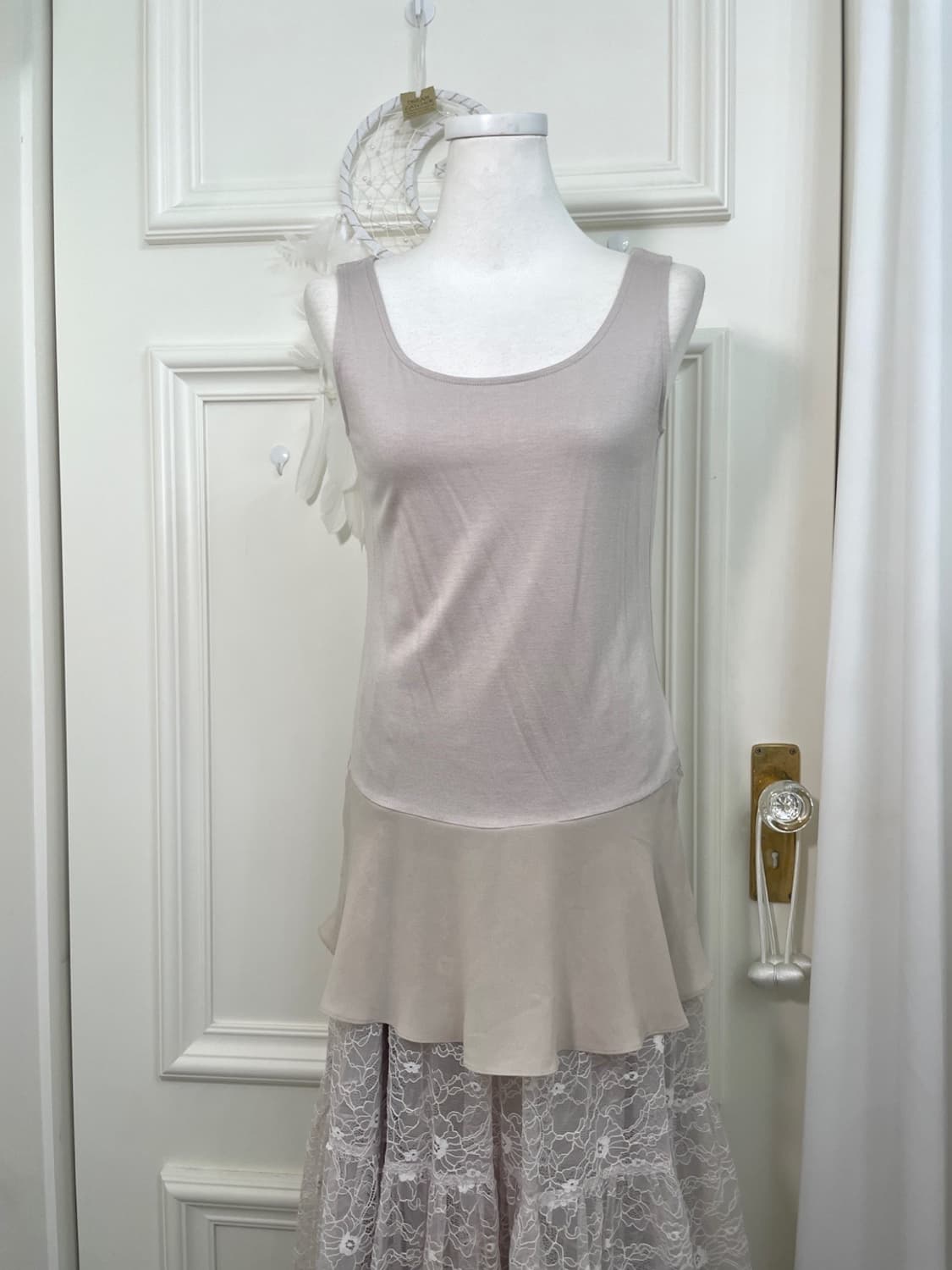 SM2 lavender gray bow point cardigan 상품이미지9