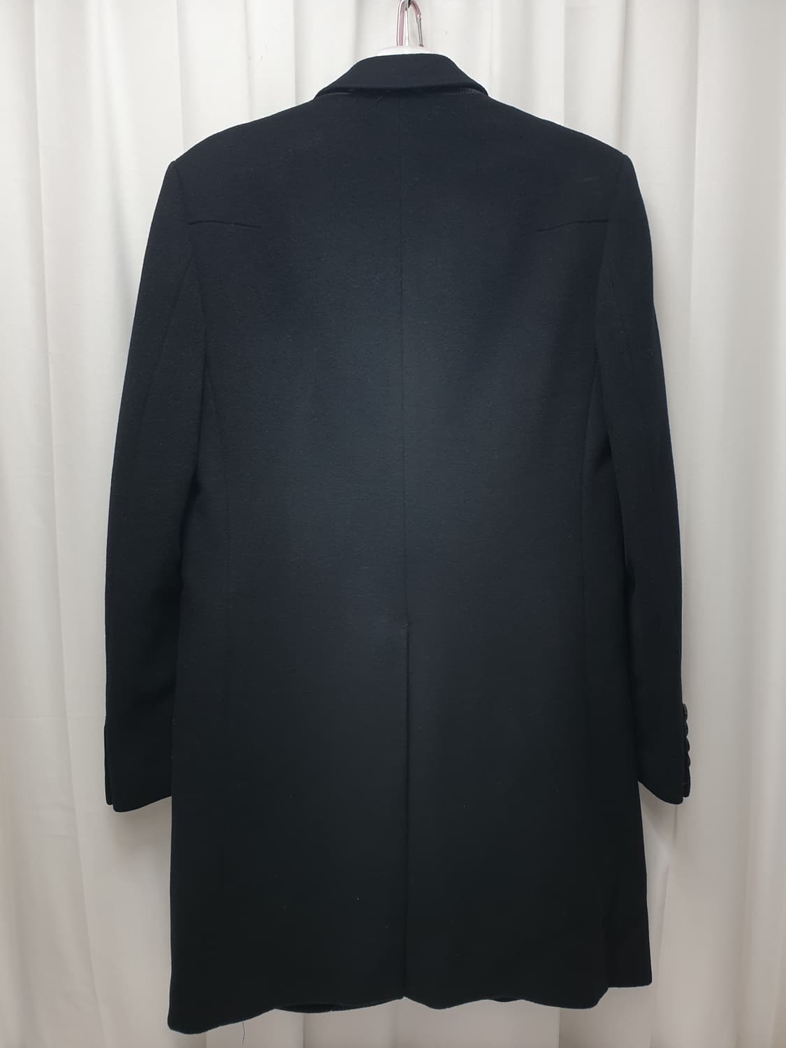 시스템옴므 블랙 남성용 롱 코트105 상품이미지2