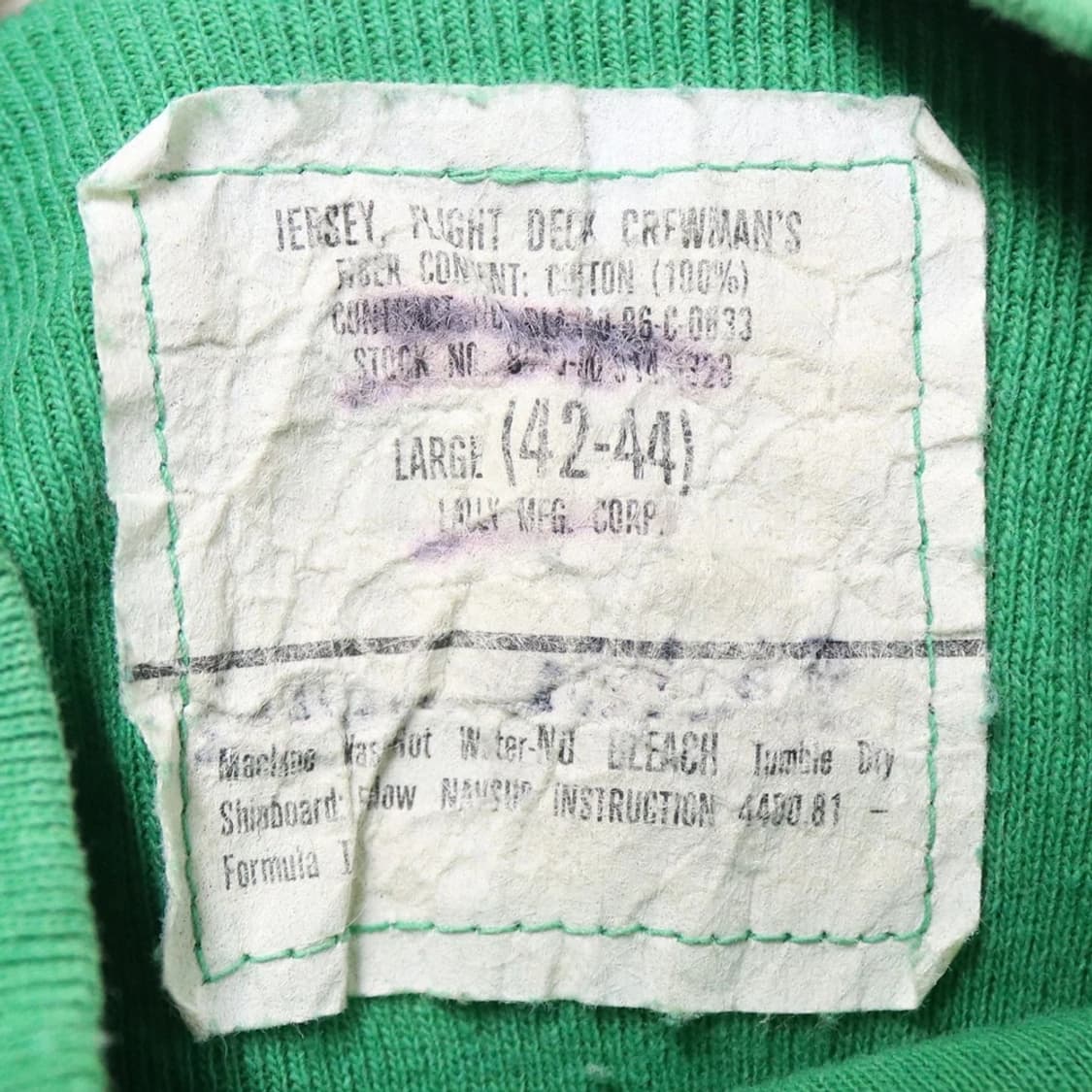 80'S U.S NAVY DECK CREWMAN 폴라티셔츠 60212 상품이미지8