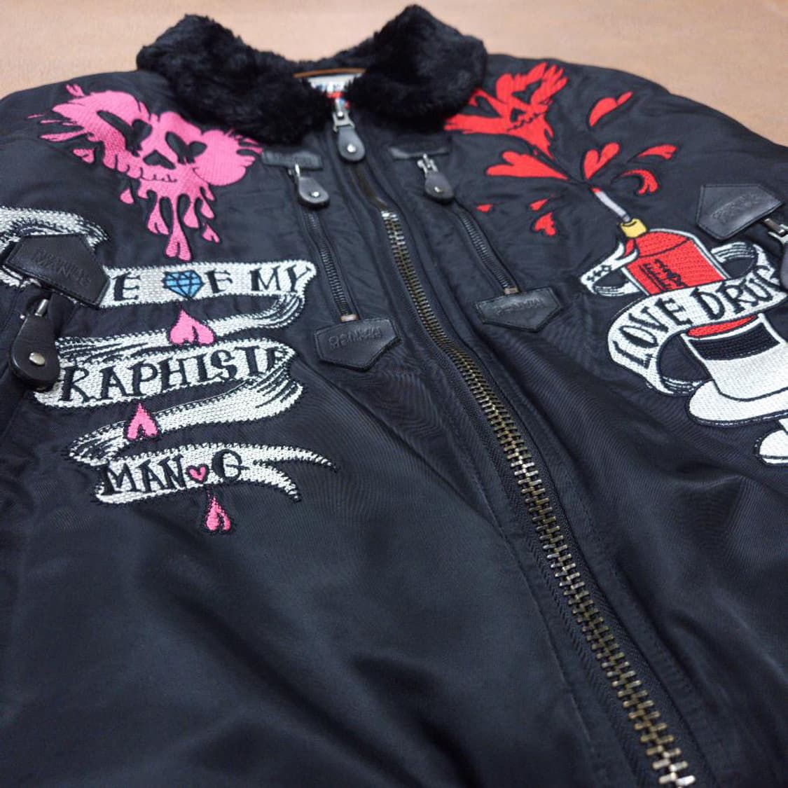 바배) 그라피스트 만지 MA-1붐버 자켓 상품이미지3