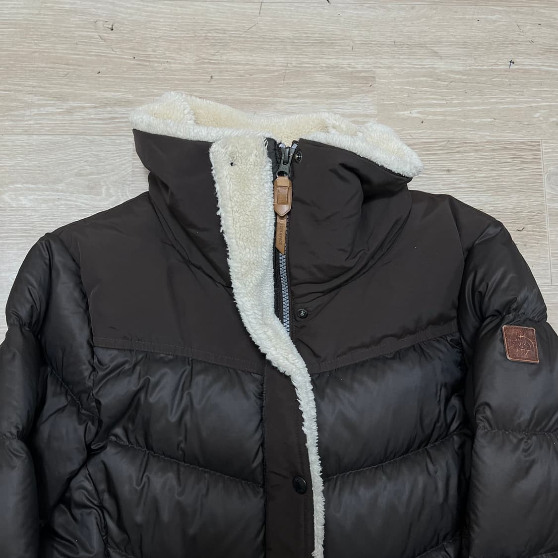 노스페이스 여성 화이트라벨 구스다운 퀼팅 하이넥 패딩 점퍼 XL/95 상품이미지2