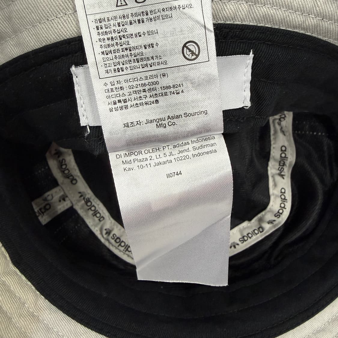 아디다스 Adidas 트레포일 삼선 버킷햇(블랙,검흰) 상품이미지6