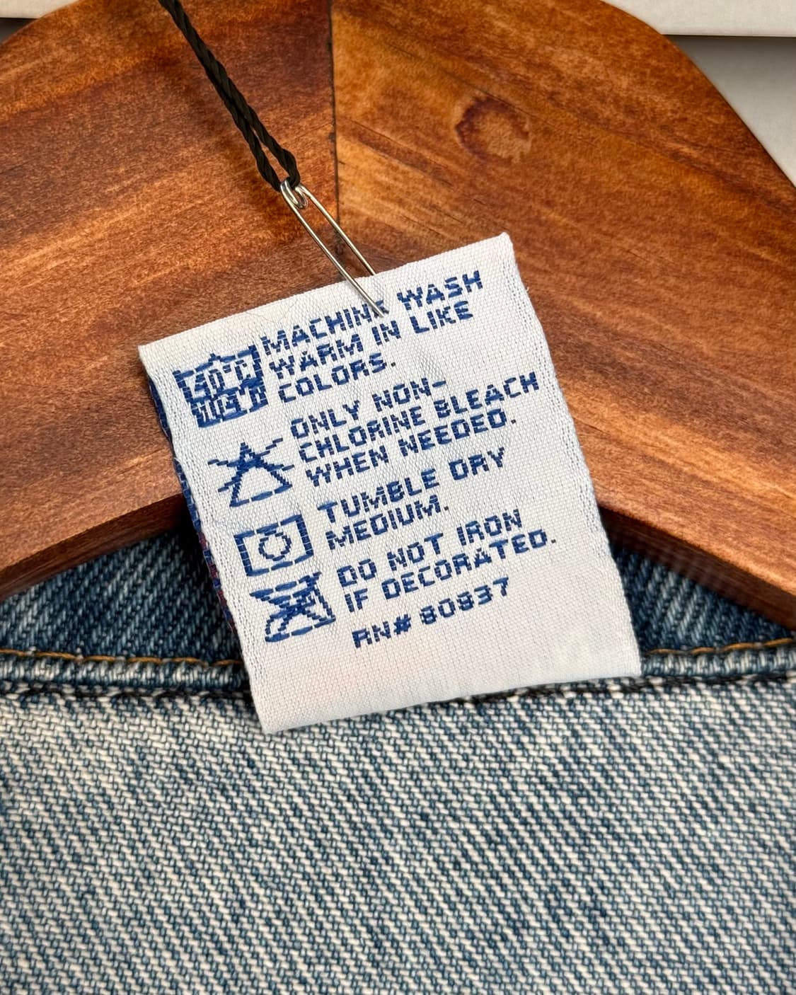 Tektronix vintage USA made denim trucker 상품이미지10