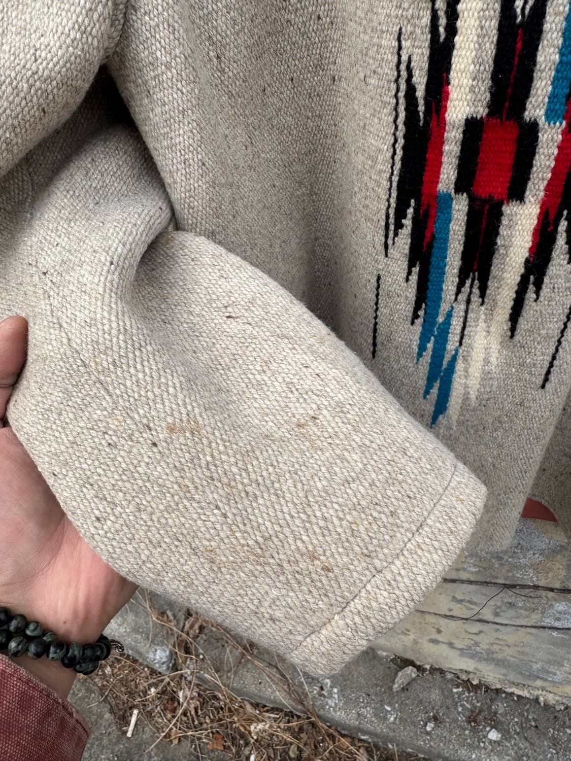 오르테가 핸드 우븐 울 네이티브 아메리칸 웨스턴 나바호 치마요 자켓 상품이미지7