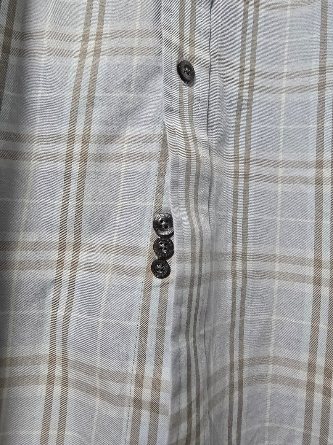 체크 코튼 블루 셔츠 상품이미지6