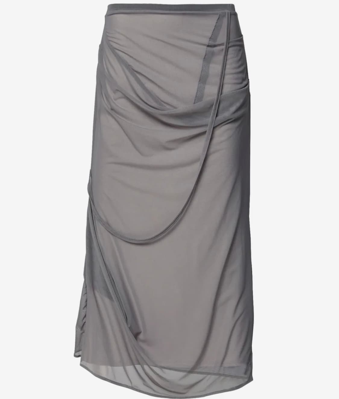 플레어업 Draped Mesh Layered Long Skirt (FL- 상품이미지1