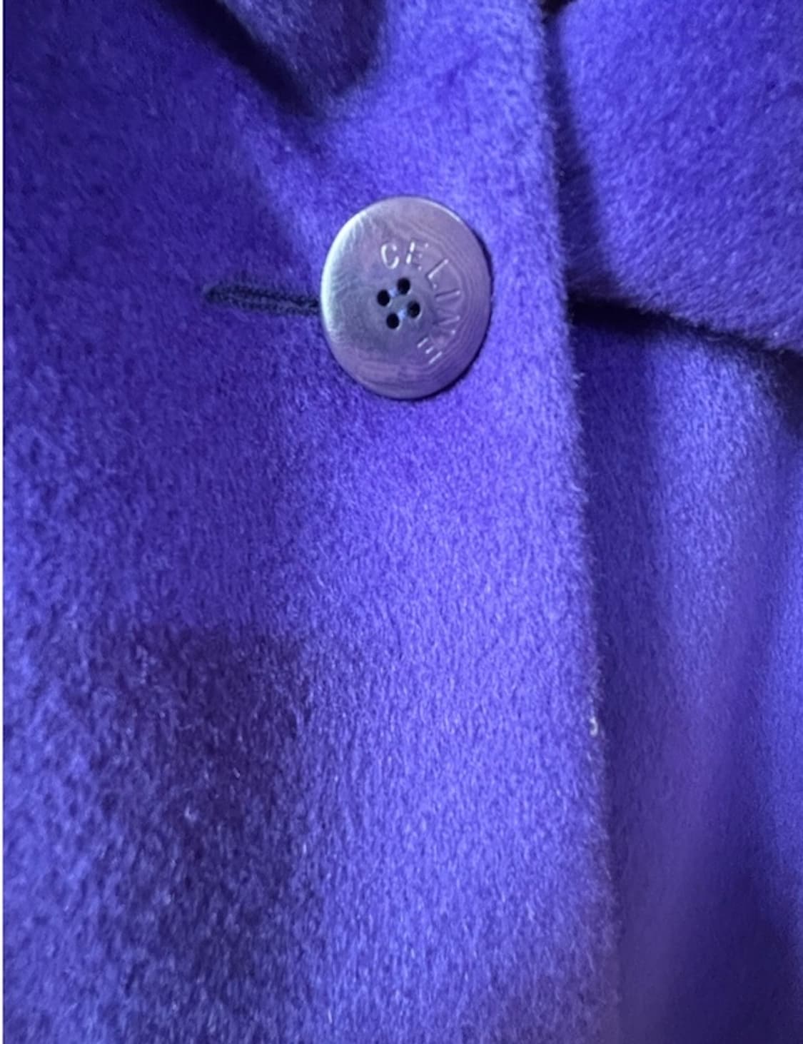 Celine Purple Wide Wool Coat 36size 상품이미지4