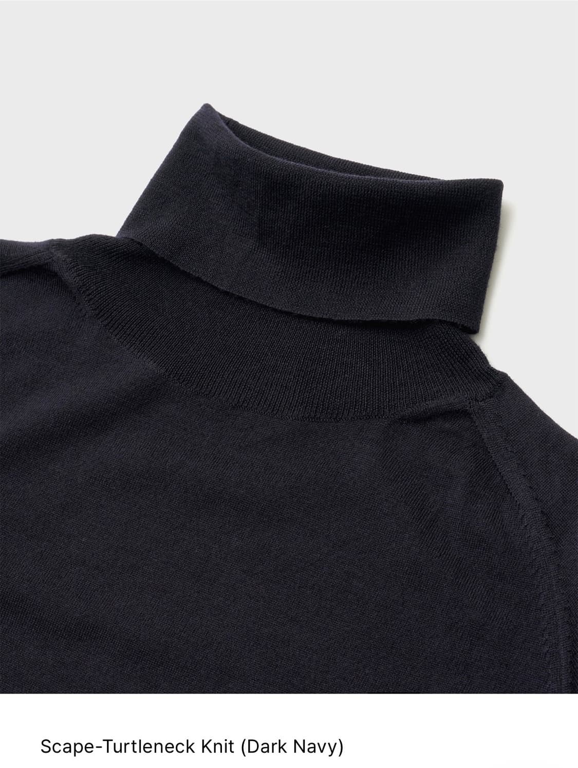 어나더오피스 스케이프 터틀넥 니트 다크 네이비 2사이즈 판매 상품이미지2