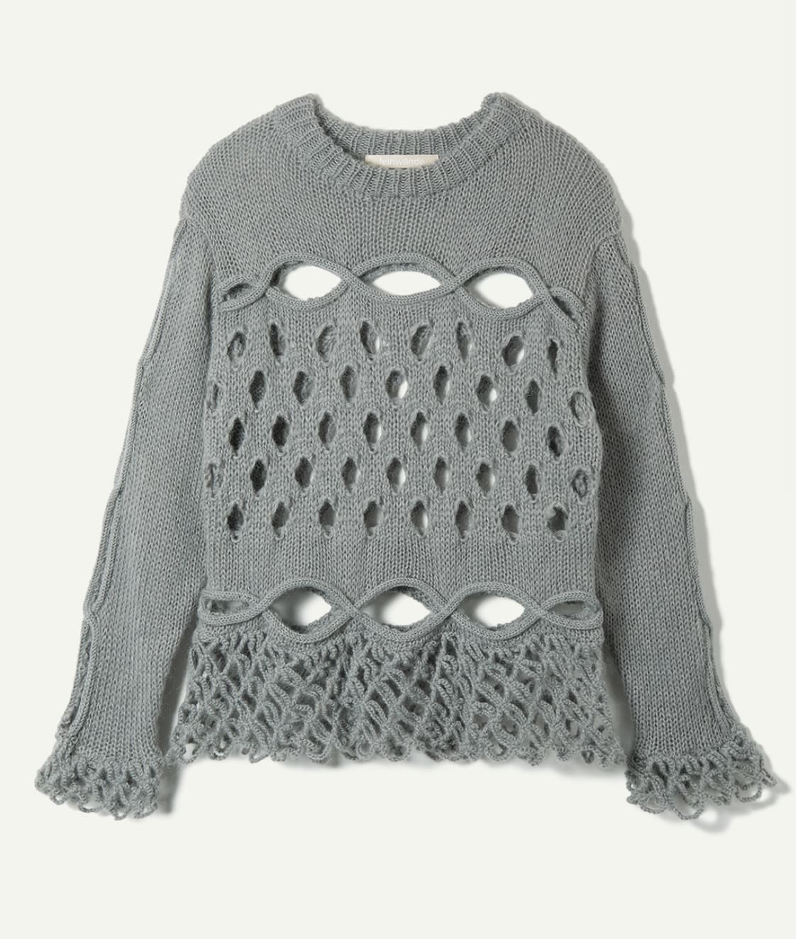 leinwande　Cable＆Dot Mohair Sweater  상품이미지3