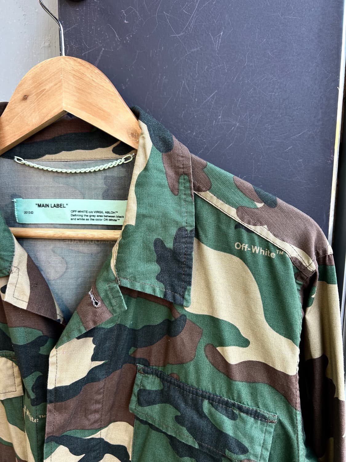 M/ 오프화이트 카모플라주 필드 자켓 상품이미지6